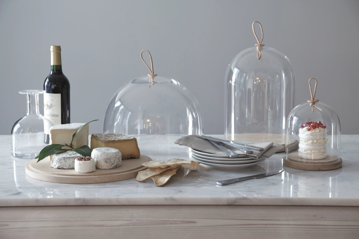 Ivalo Haube Platte aus Esche Ø22cm - klar