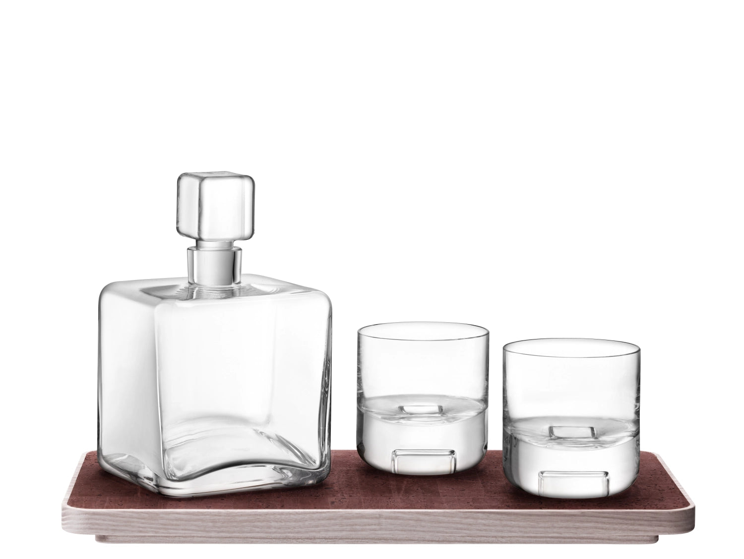 Entdecken Sie das exklusive Cask Whisky Connoisseur Set mit elegantem Kork-Tablett und exquisiten Gläsern für Whisky-Liebhaber.