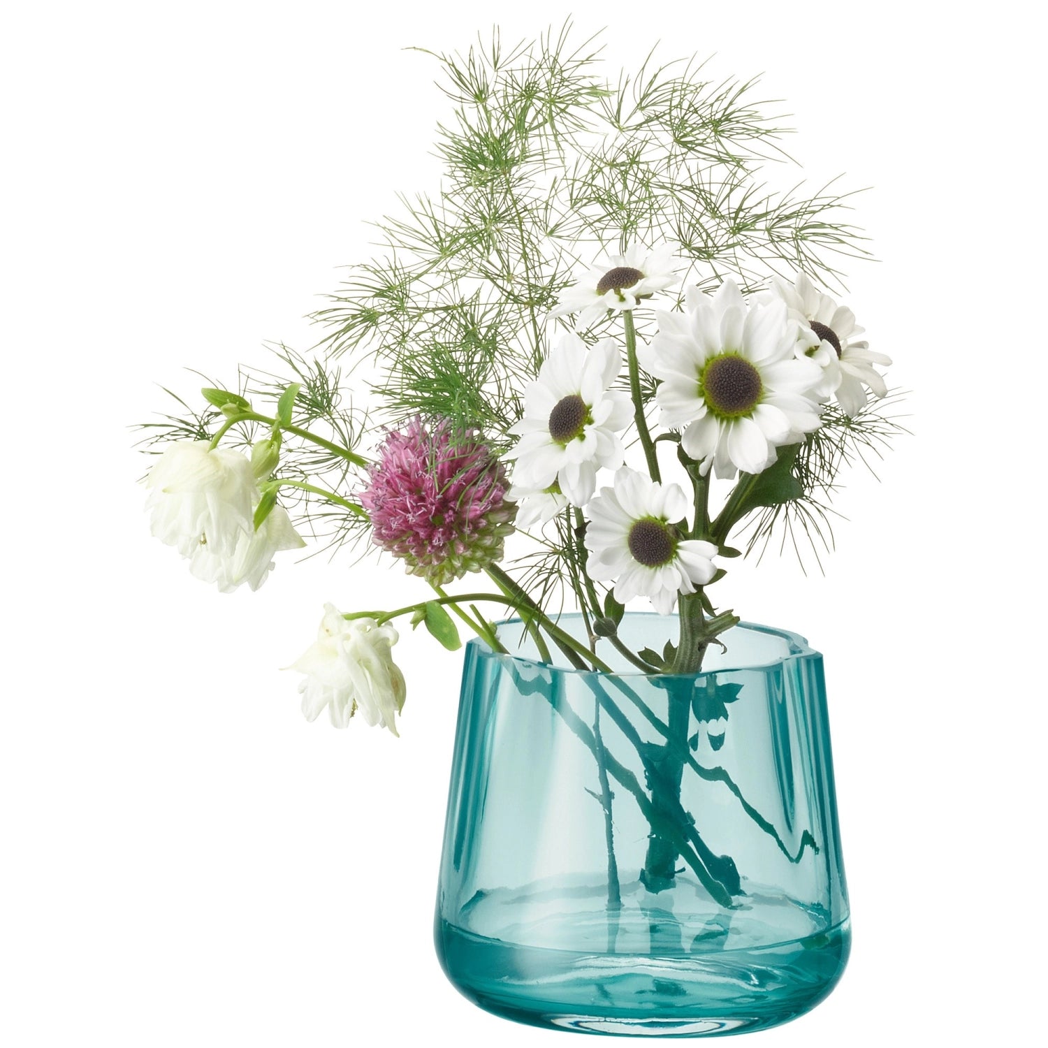 Porta di tealight laguna/vaso H8cm - verde marino