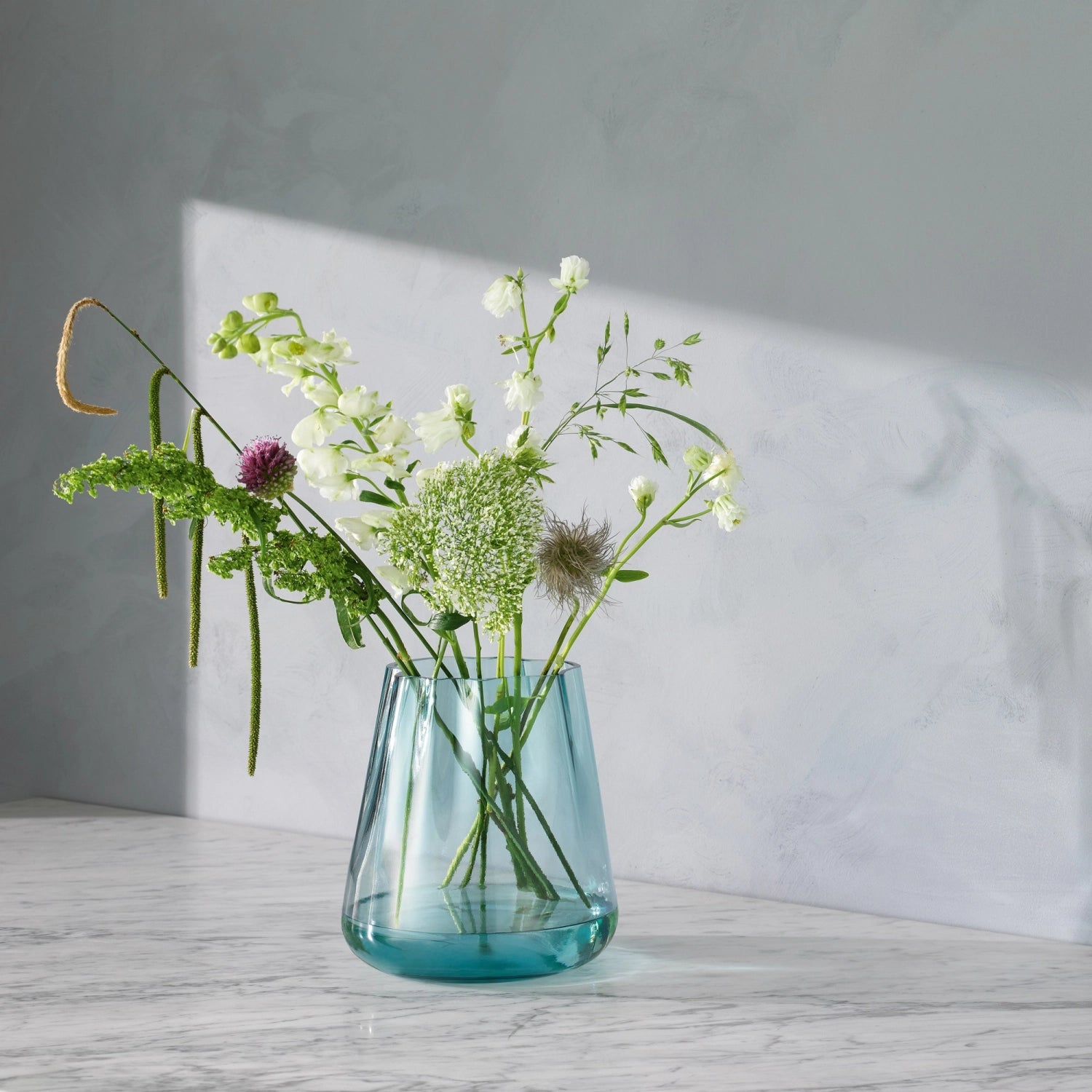 Lagoon vase/lantern H18.5cm - sea green