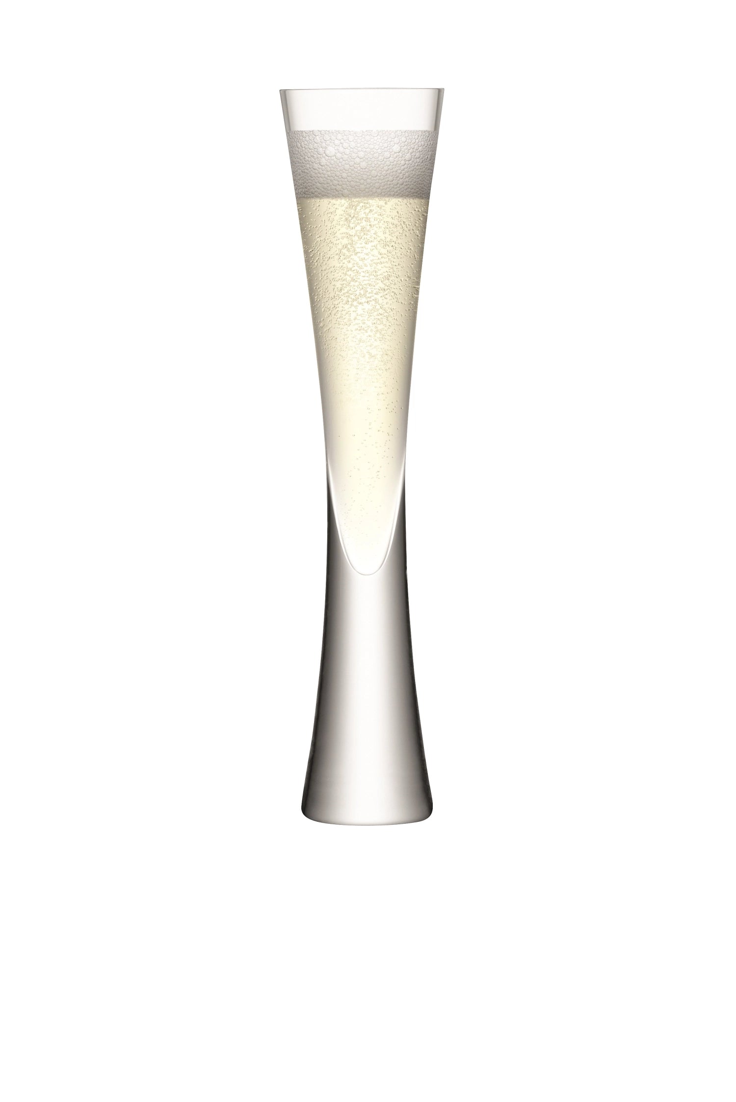 Elegantes Moya Servier-Set von LSA mit transparenten Champagnerflöten, ideal für festliche Anlässe und stilvolle Zusammenkünfte.