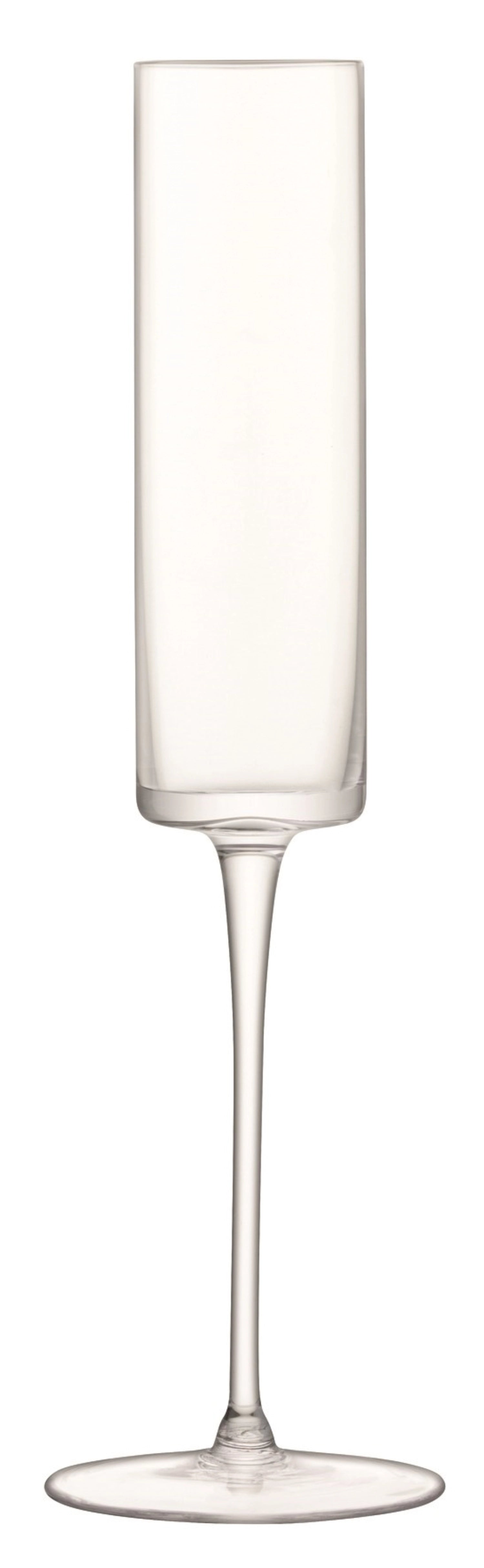 Set of 2 Otis champagne flutes 150ml clear