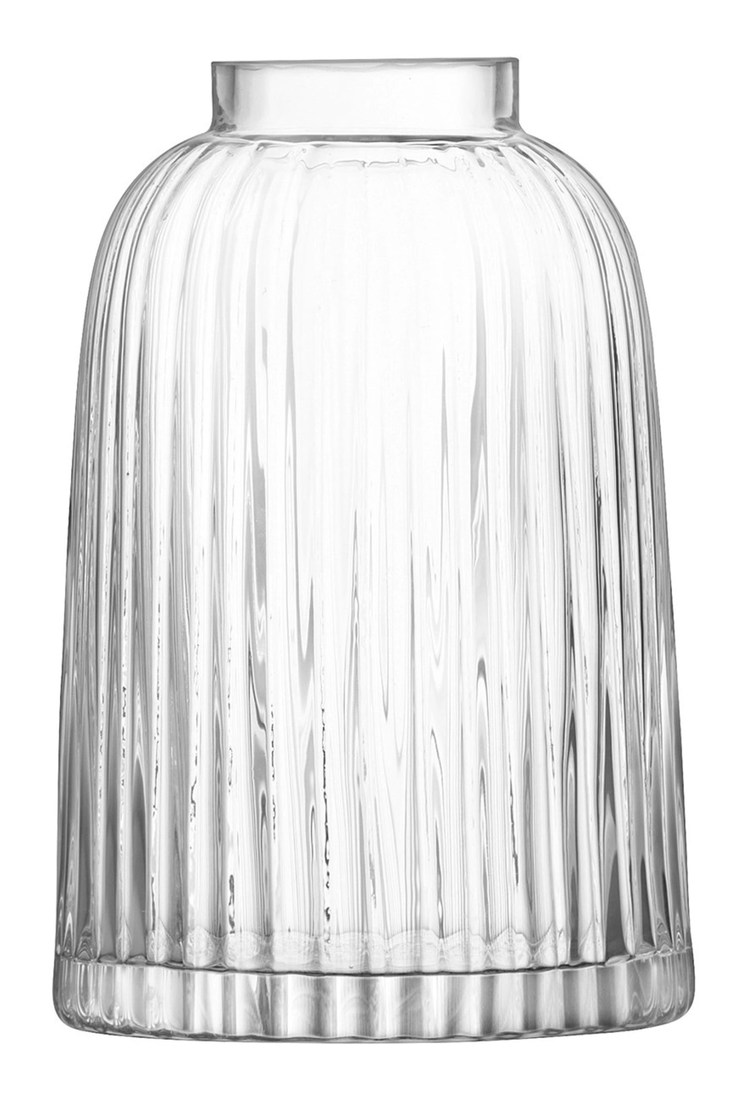 VASE PLEAT H20CM - Clear
