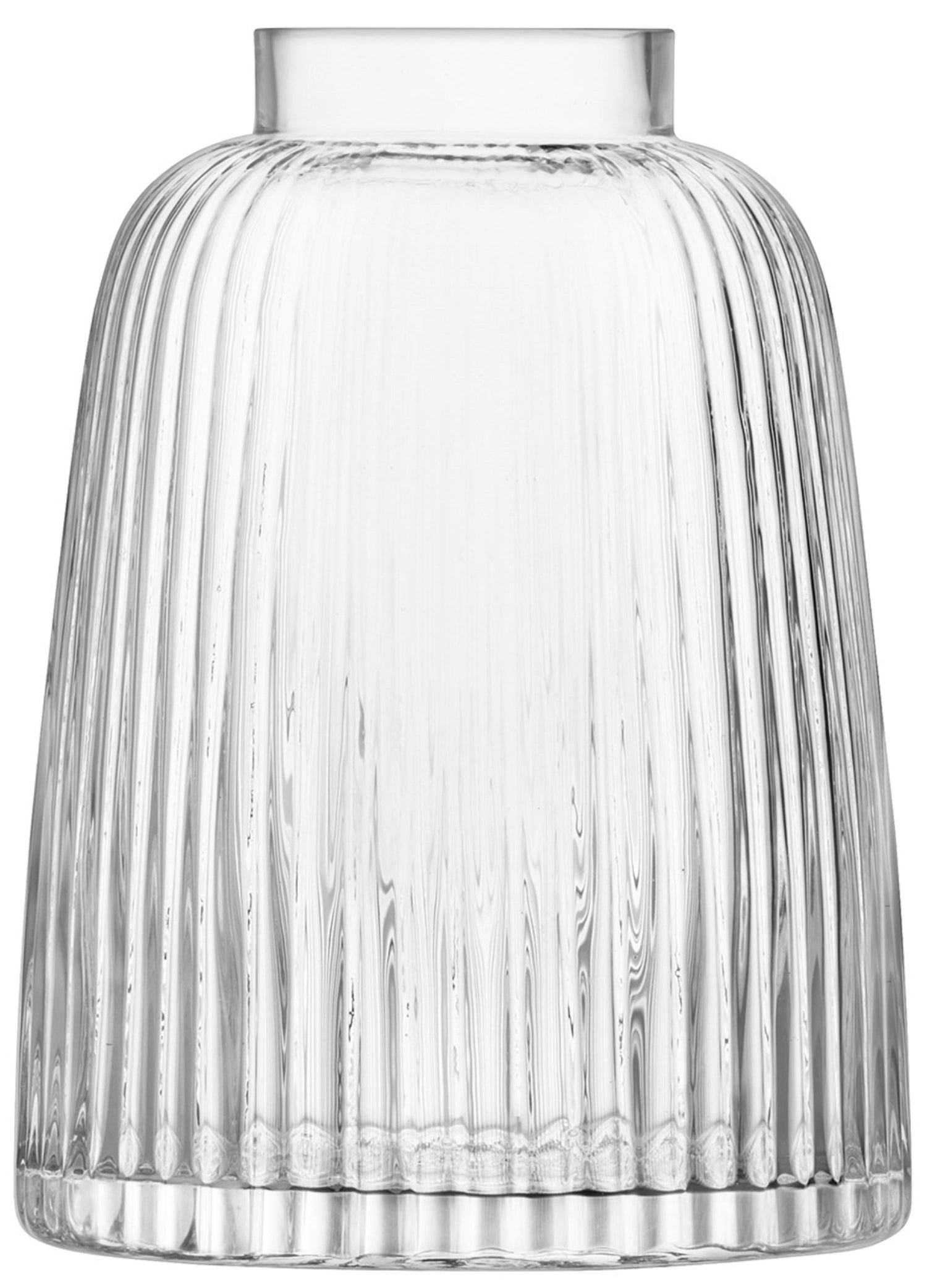 VASE PLEAT H26CM - Clear