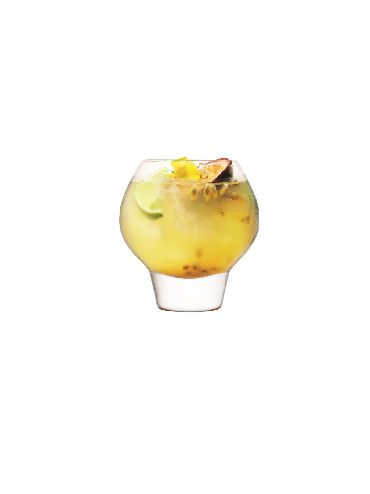 Stilvolles Rum Punch Bowle-Set von LSA aus klarem Glas, perfekt für festliche Anlässe und ansprechende Getränkeservierung.