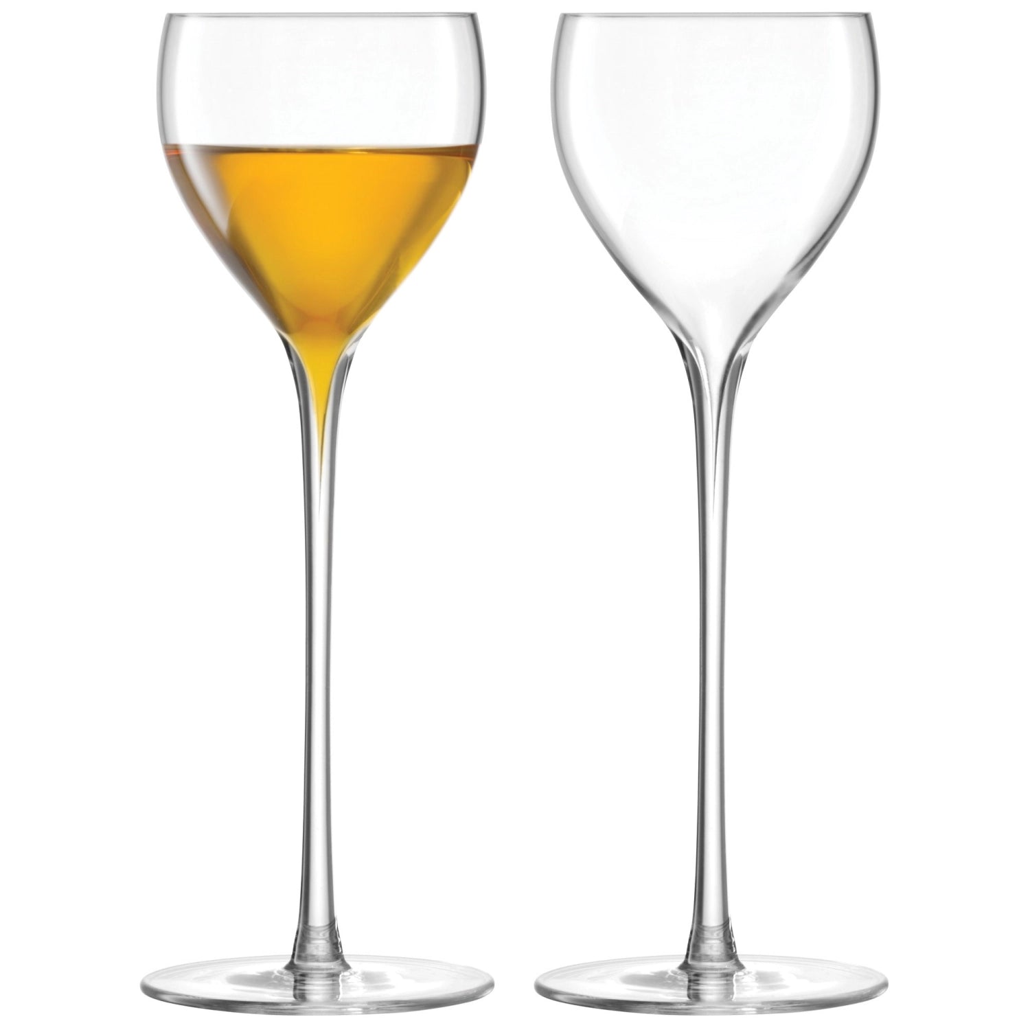 Elegantes 2er Set Savoy Digestif Gläser von LSA, ideal für Cocktails und Digestifs, mit modernem Design und 110 ml Fassungsvermögen.