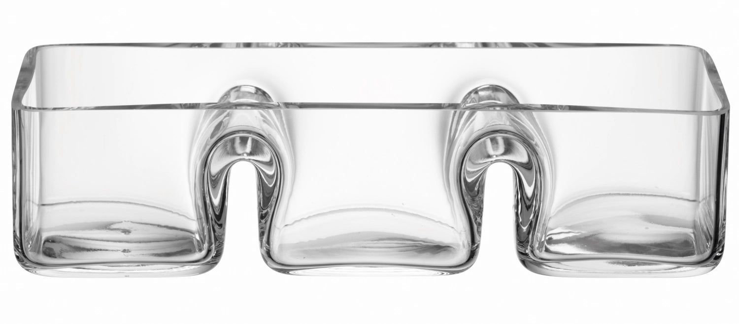 Serve Trio bowl L30cm x W11cm - clear