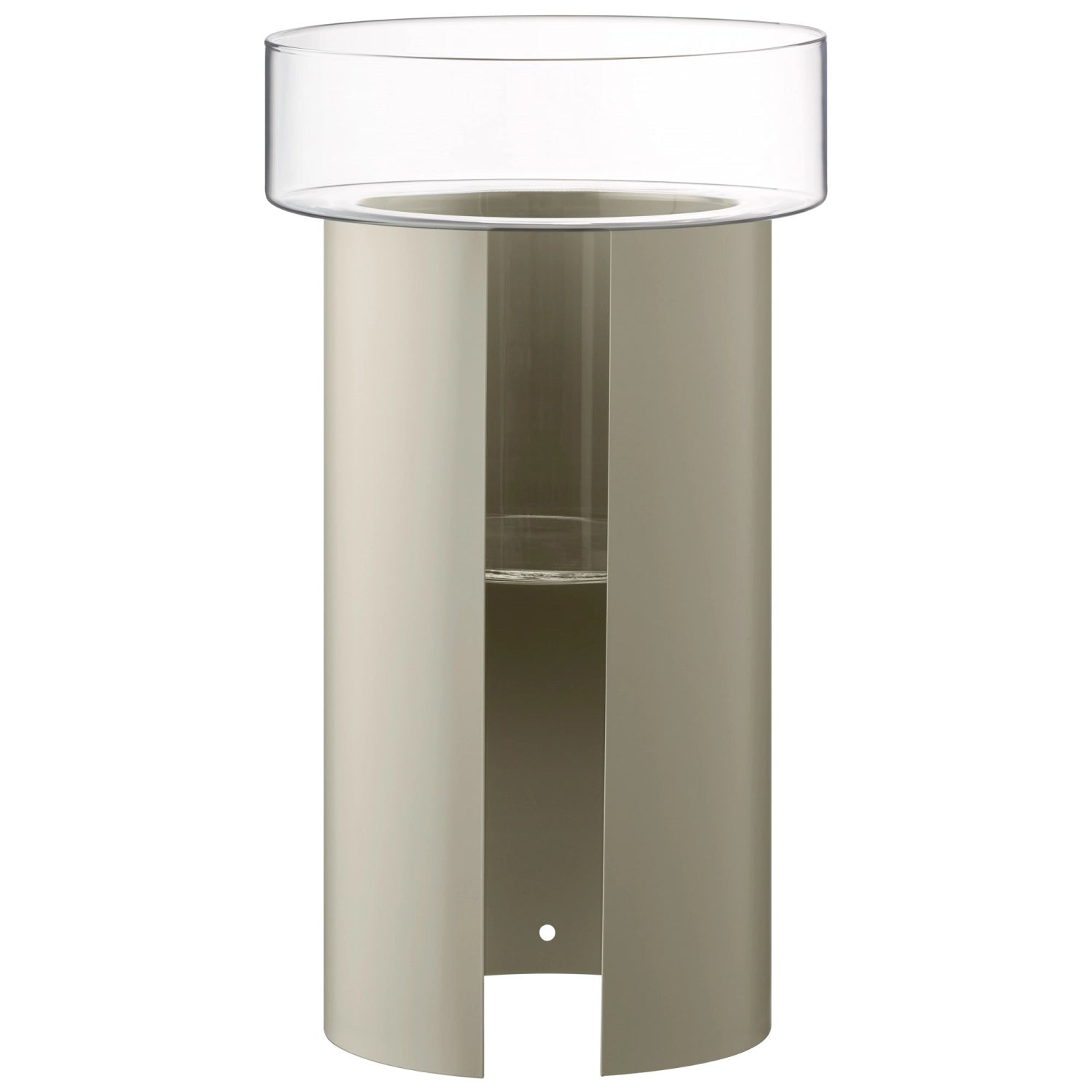 Plant pot Terrazza H60 Ø34 cm clear/concrete