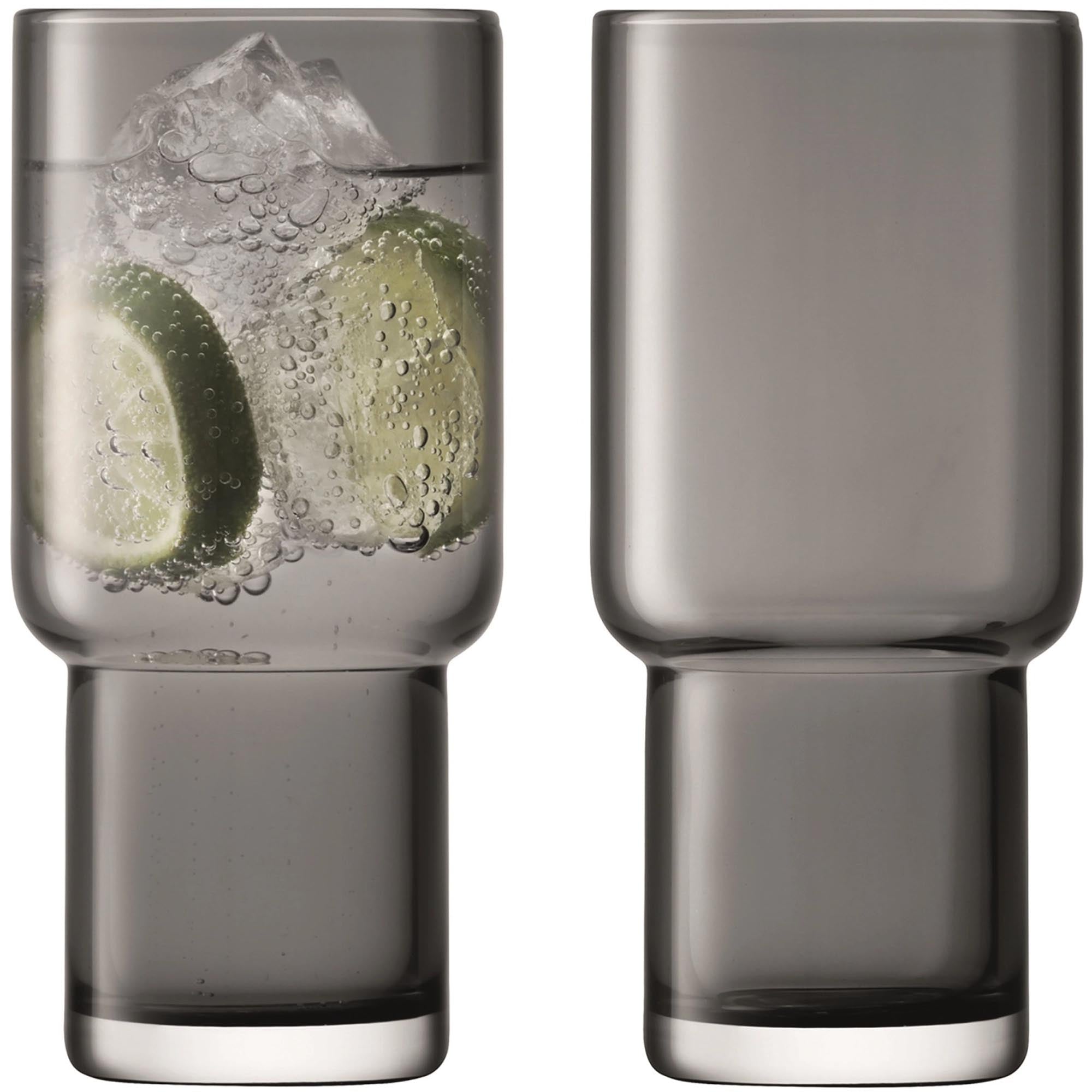 Entdecken Sie das 2er Set Utility Longdrinkglas von LSA mit 390ml Fassungsvermögen. Ideal für Cocktails, elegant und robust, spülmaschinenfest.