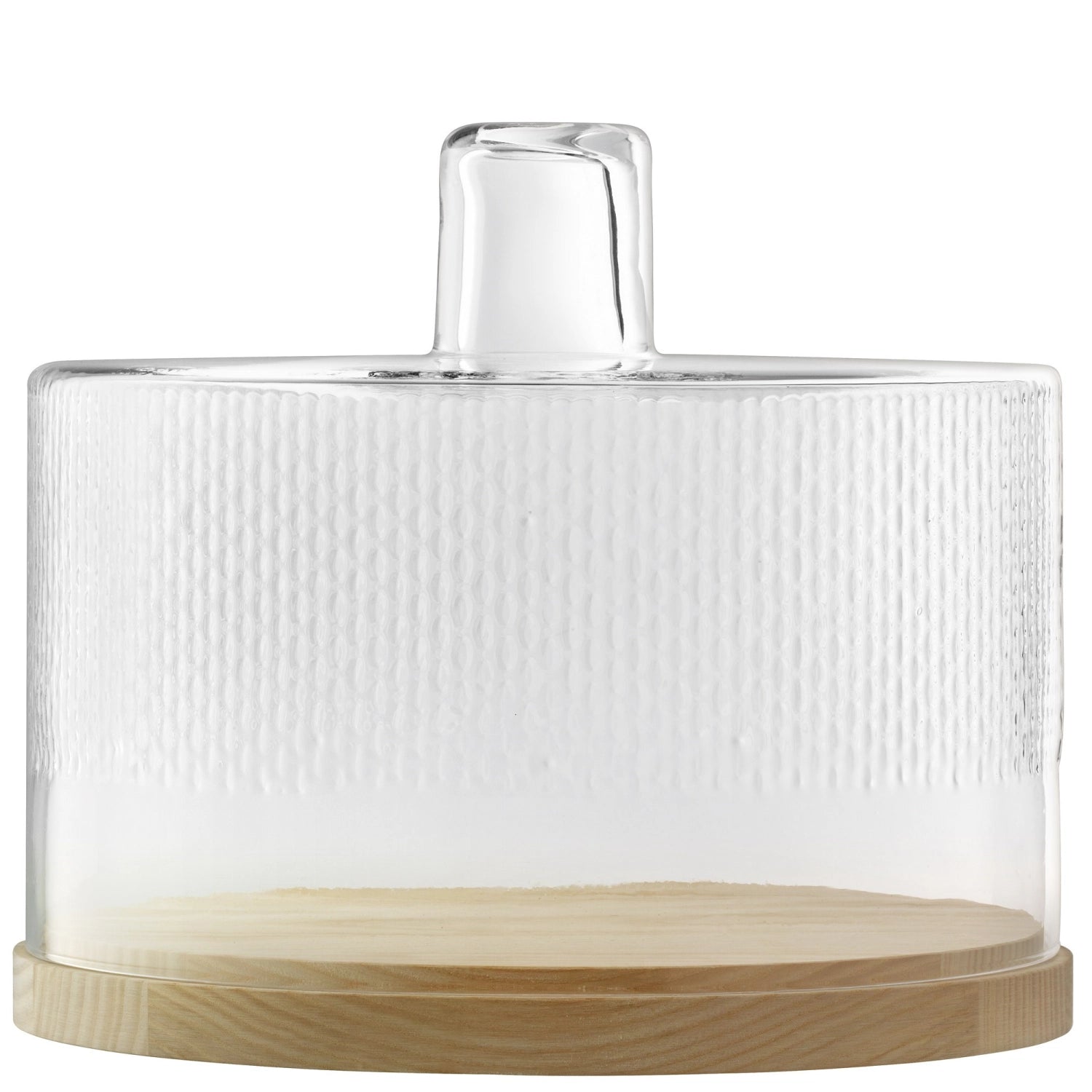 Wicker hood plate from ash Ø29cm H24.5cm - clear