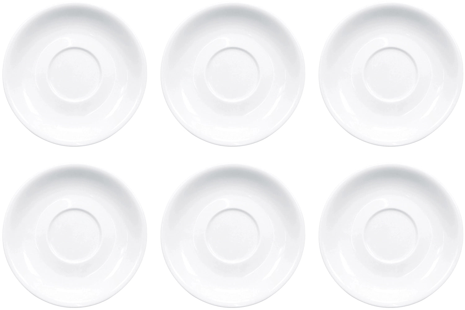 Set of 6 Italia coffee saucers 14.5cm Aligro