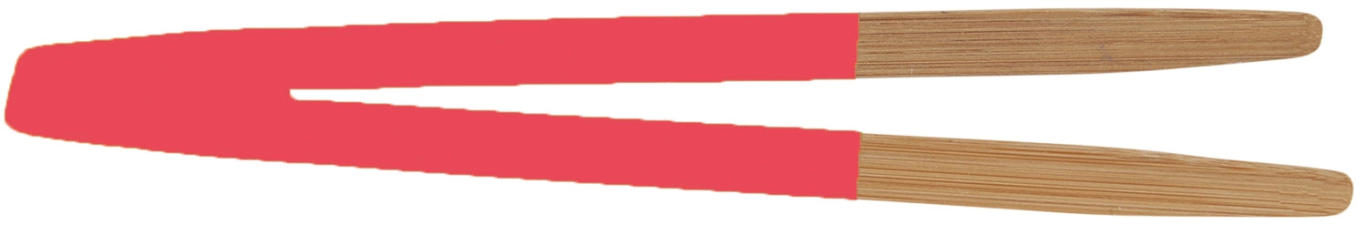 Entdecken Sie die hochwertige Pebbly Zange in Rot (24 cm) aus nachhaltigem Bambus. Ideal zum Grillen, Servieren und Wenden von Lebensmitteln.