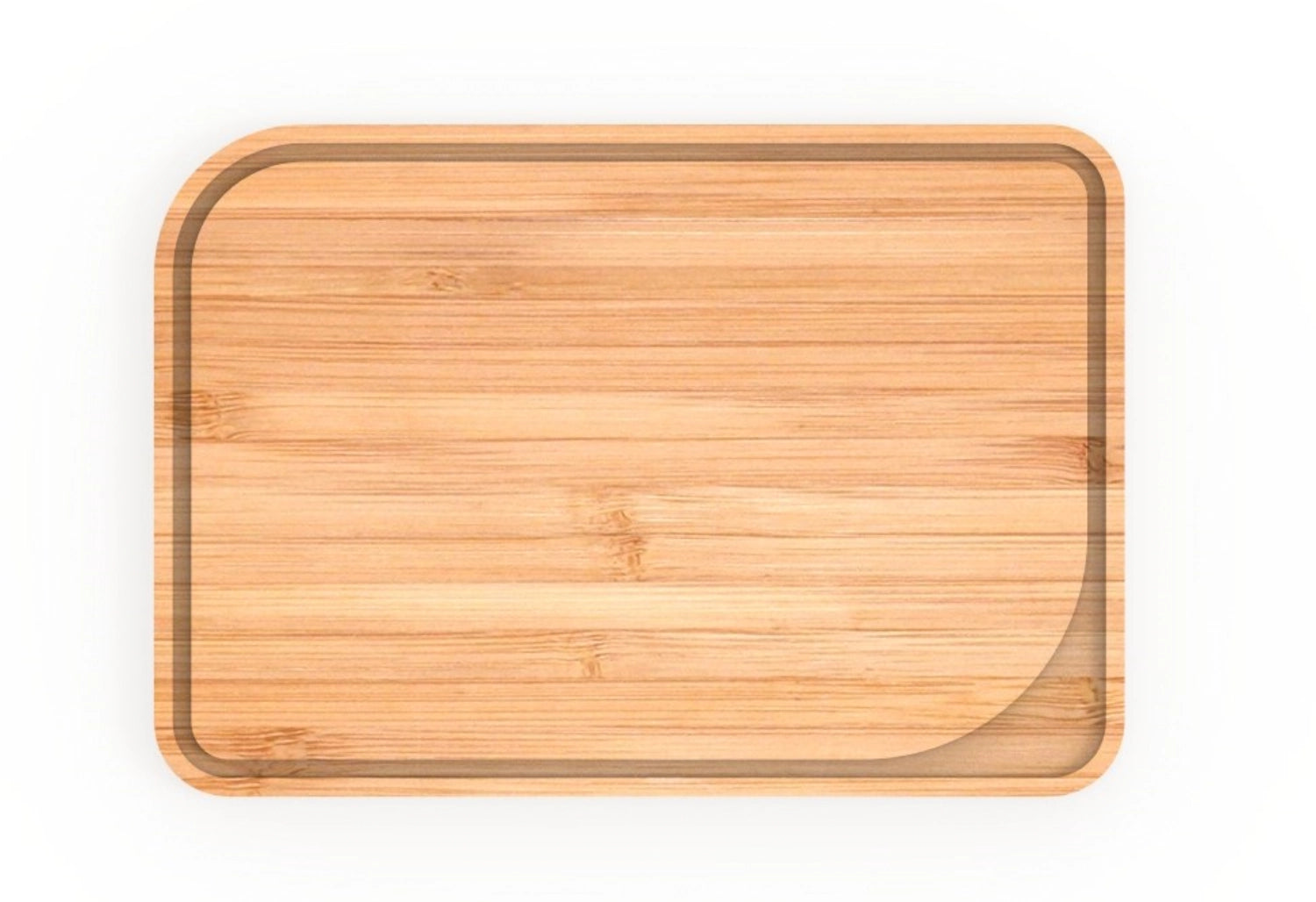 Entdecke das Pebbly Schneidebrett aus Bambus (26 x 18 cm) mit praktischer Saftrille. Hygienisch, nachhaltig und pflegeleicht für jede Küche.