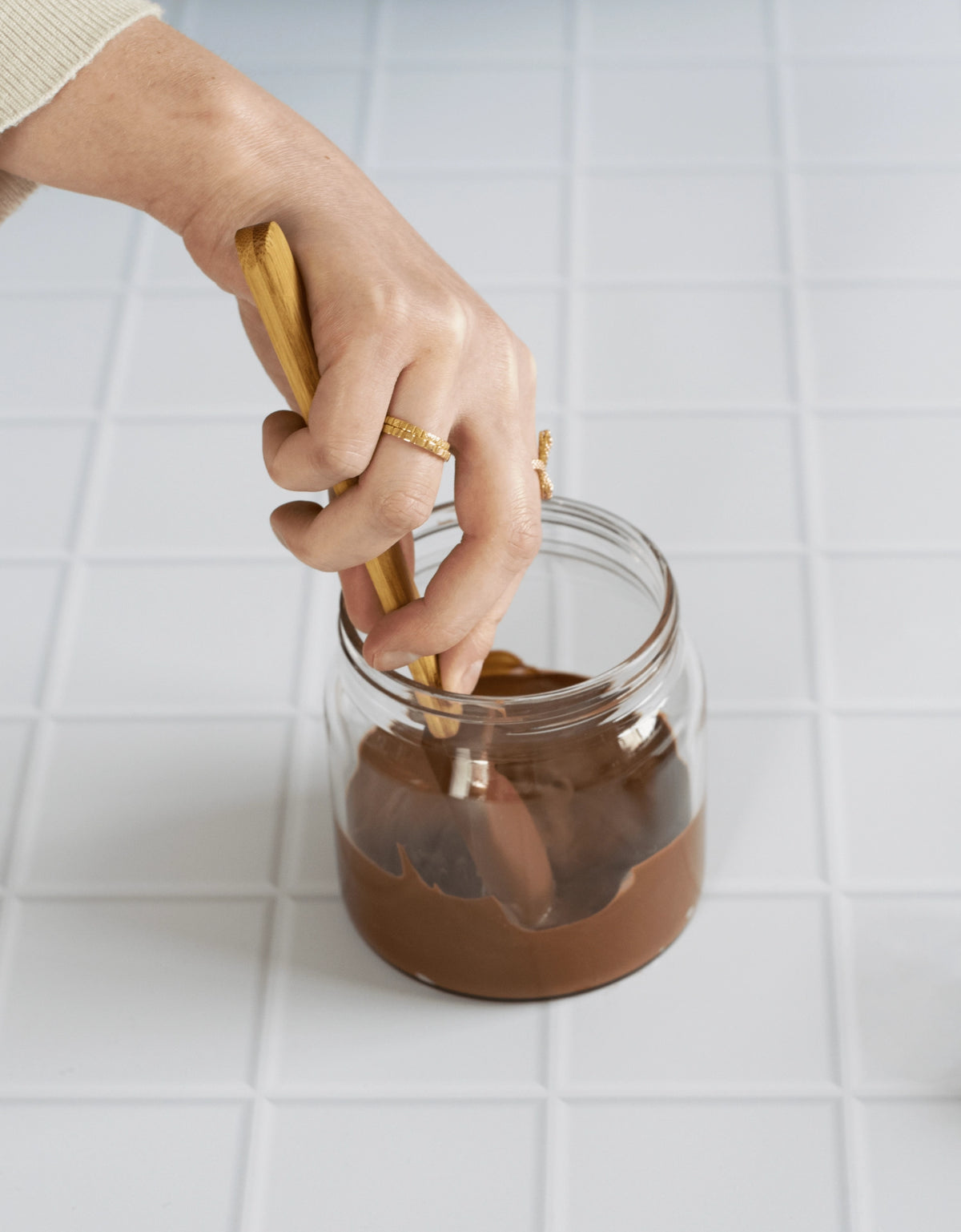 Pebbly Mini Spachtel, Schokolade, 24cm in Braun präsentiert im Onlineshop von KAQTU Design AG. Backutensilien ist von Pebbly
