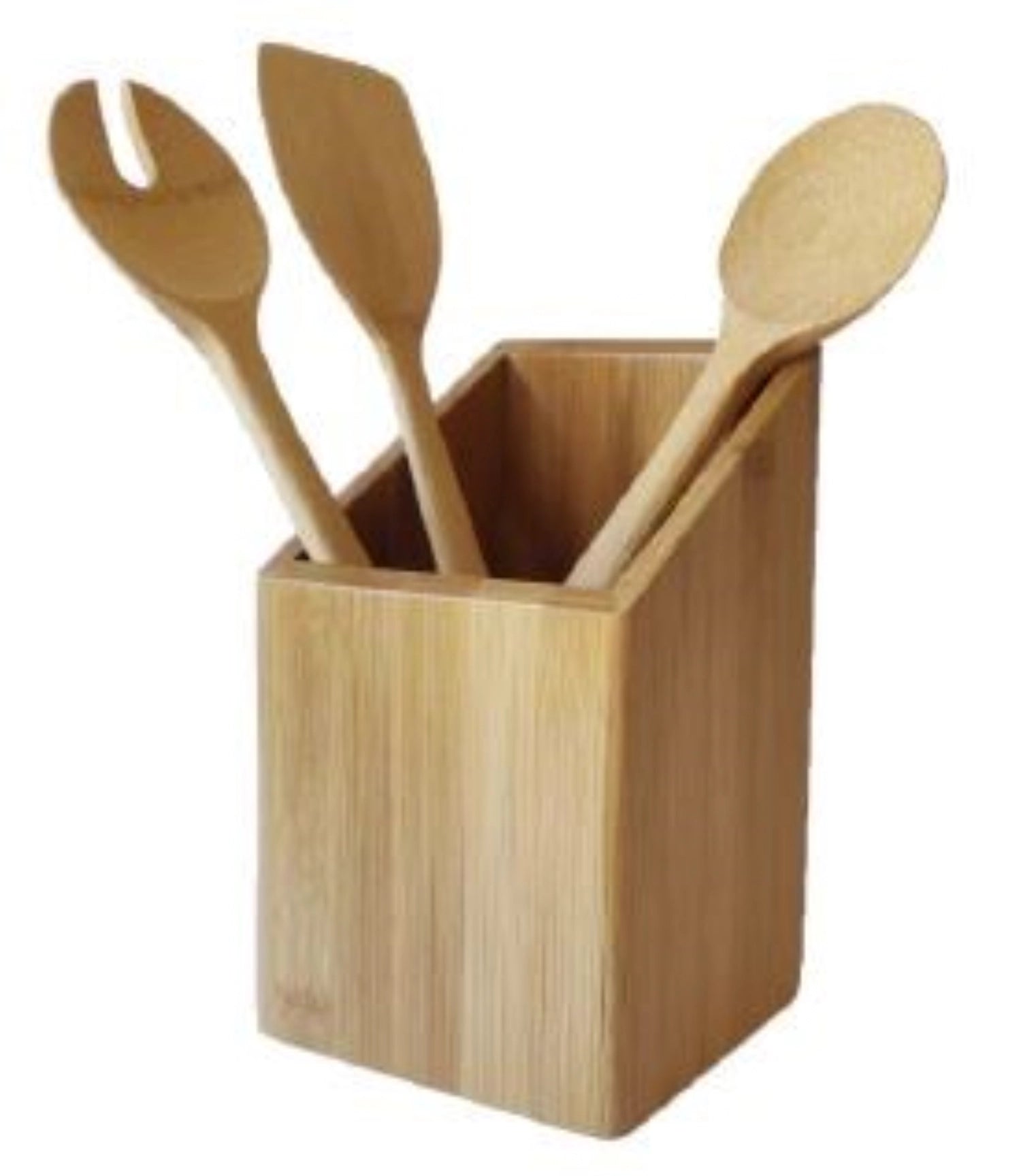 Pebbly Besteckkorb, Bambus, 11x11x18cm