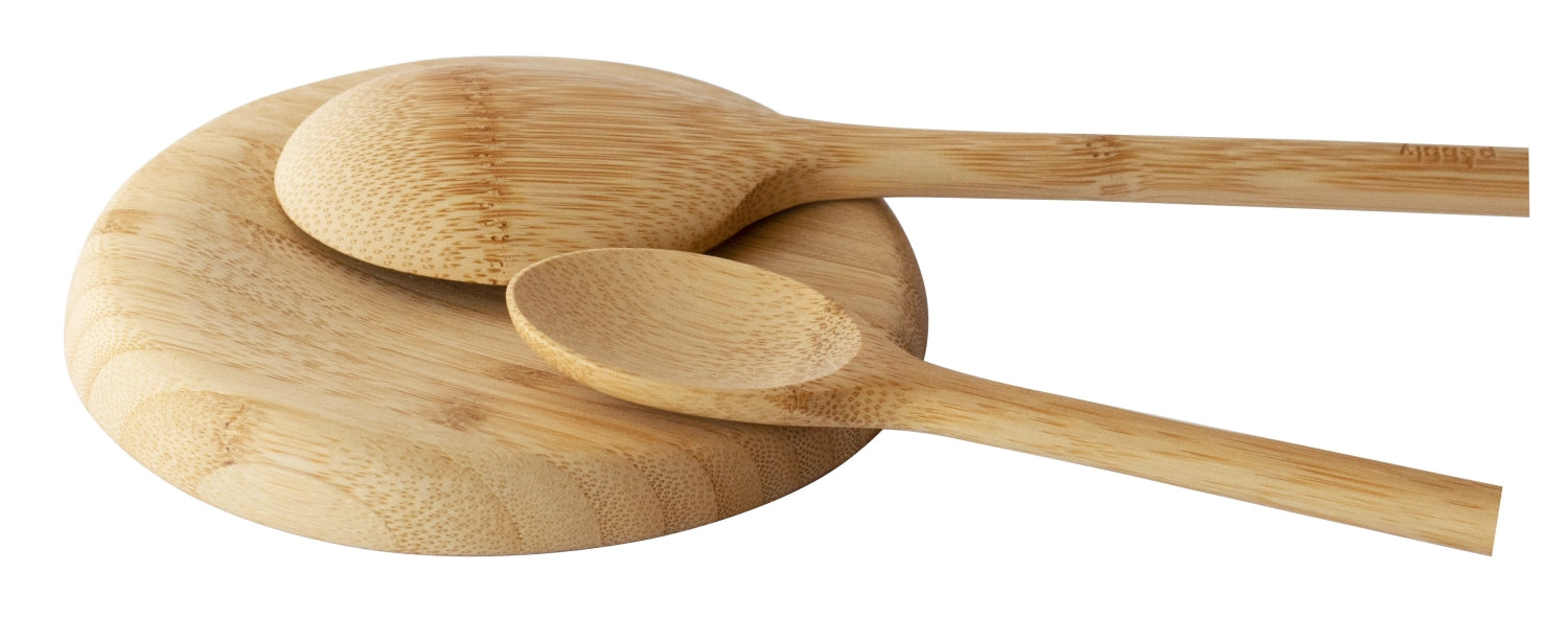 <tc>Pebbly</tc> Spoon holder, bamboo, D13.5cm