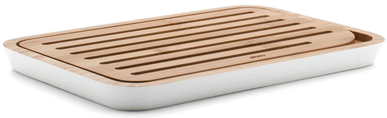 Pebbly Brotbrett S, Bambus, cream, 23x17x2cm