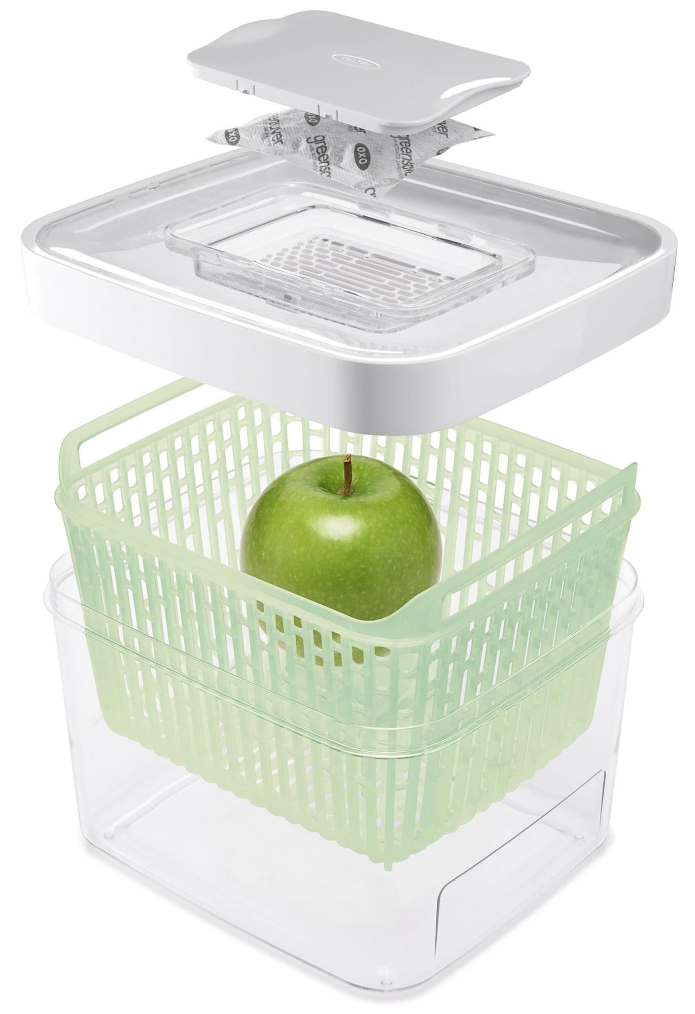 OXO Greensaver: Frische Lebensmittel länger dank Aktivkohlefilter.