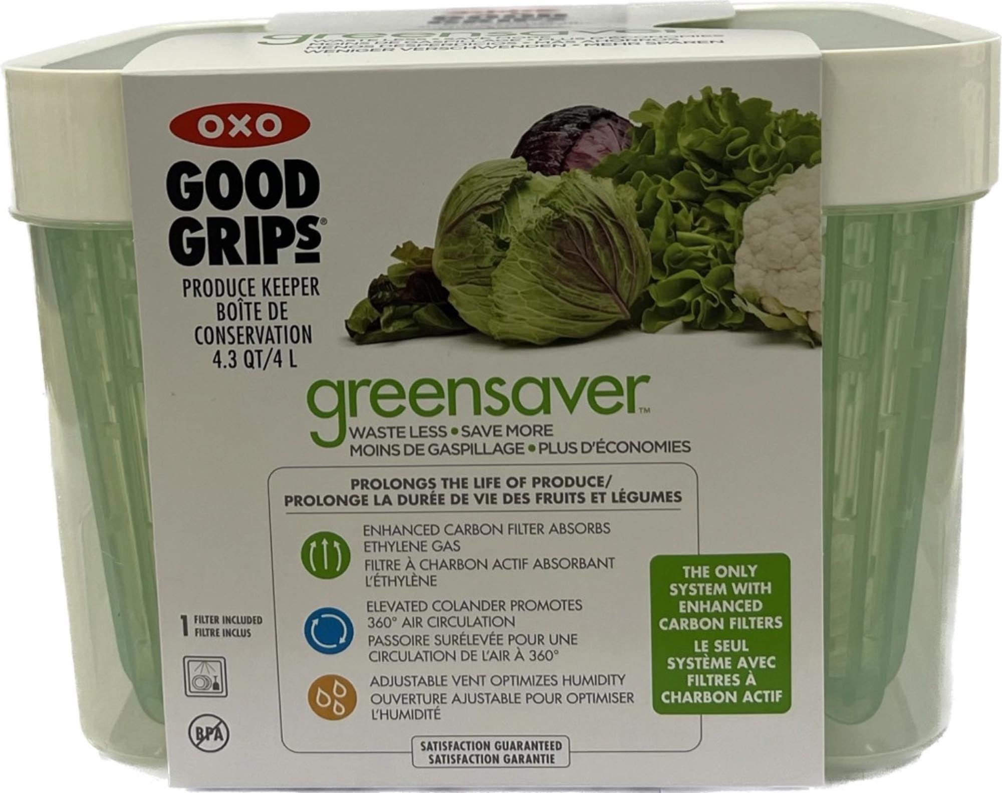 OXO Greensaver: Frische Lebensmittel länger haltbar, 22x19x15.4 cm.