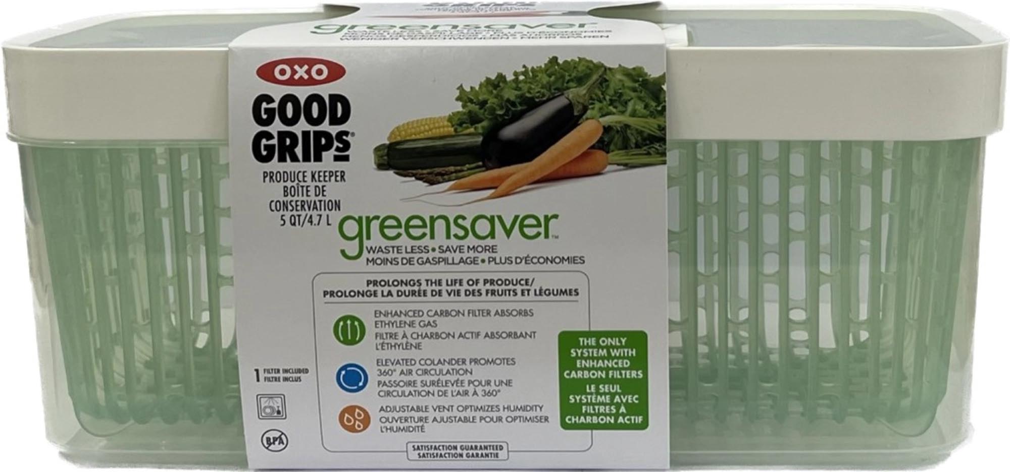 Halten Sie Ihre Lebensmittel länger frisch mit dem OXO Greensaver Aufbewahrungsbehälter (33,4x16x14 cm) – die ideale Lösung für Ihre Küche!
