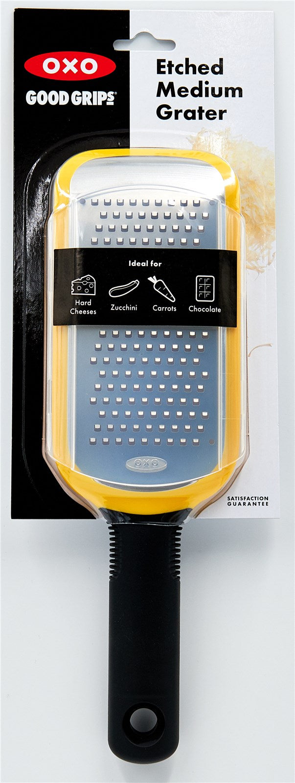 OXO Mittelfeine Reibe, geätzt in Gelb präsentiert im Onlineshop von KAQTU Design AG. Küchenhelfer ist von OXO