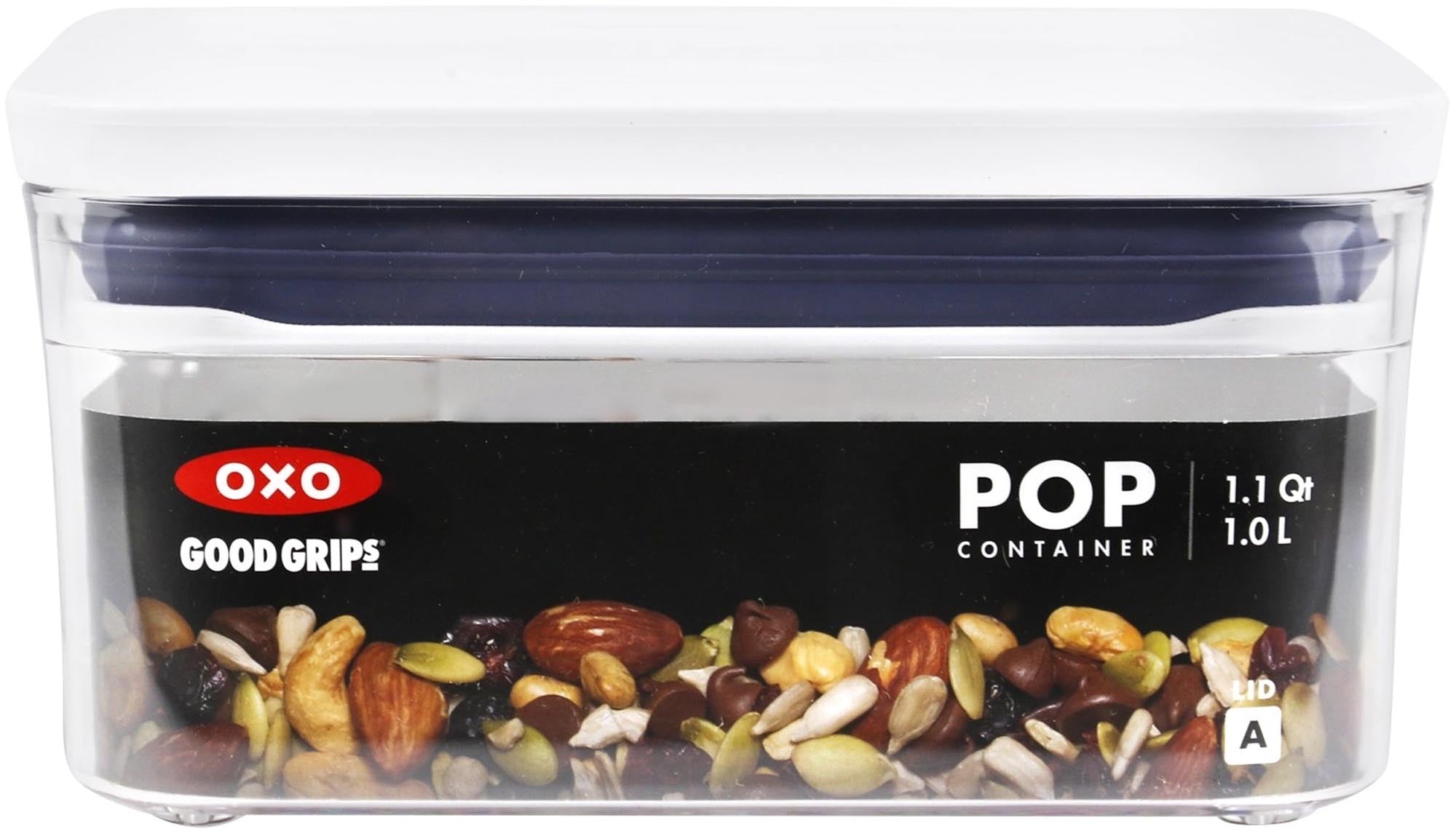 Der OXO POP 2.0 Behälter: 1L, 16x16x8cm, BPA-frei, luftdicht, ideal für Küche & Vorratskammer. Perfekt für Reis, Pasta, Müsli.