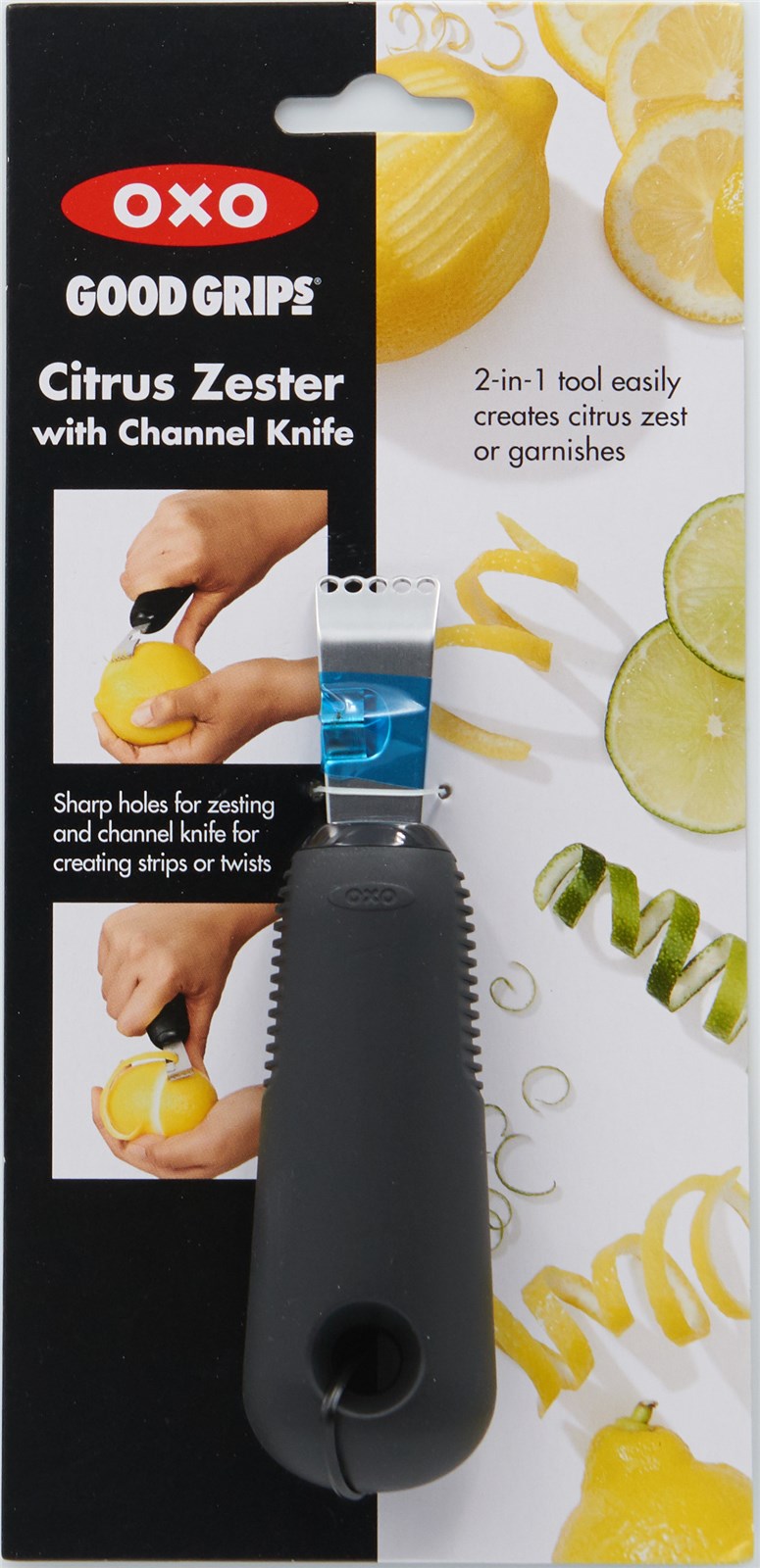 Good Grips Schäler für Zester in Schwarz präsentiert im Onlineshop von KAQTU Design AG. Küchenhelfer ist von OXO