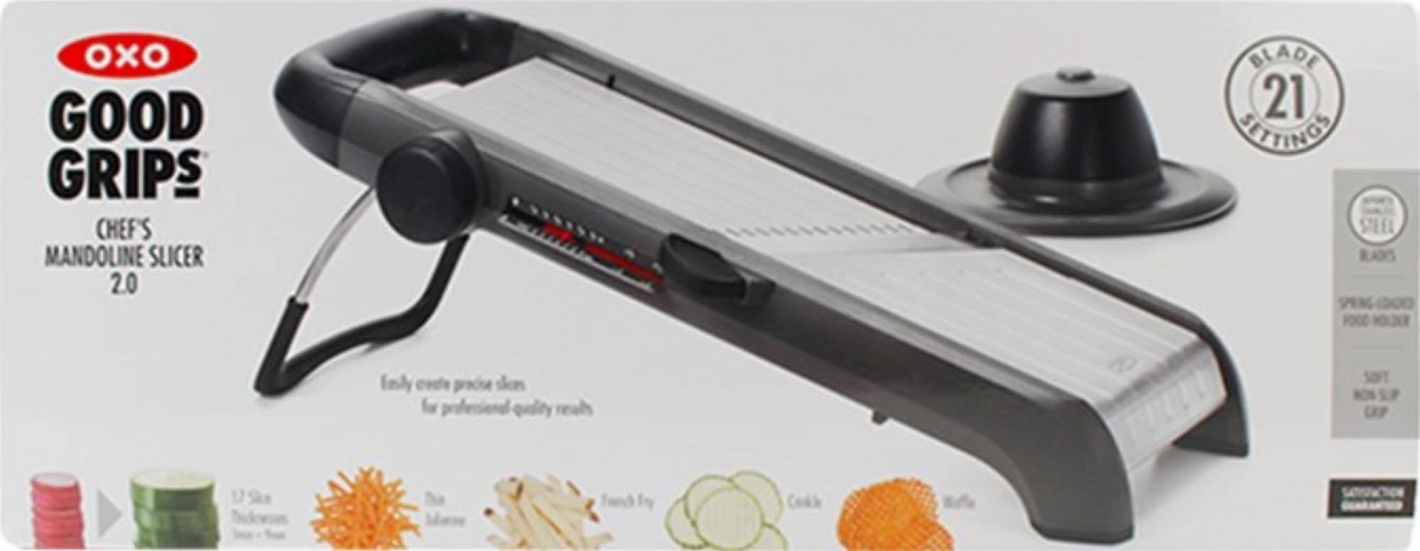 Der OXO Profi Obst- und Gemüsehobel 2.0: Edelstahlklinge, ergonomisch, langlebig, rutschfest – ein Muss für jede Küche!