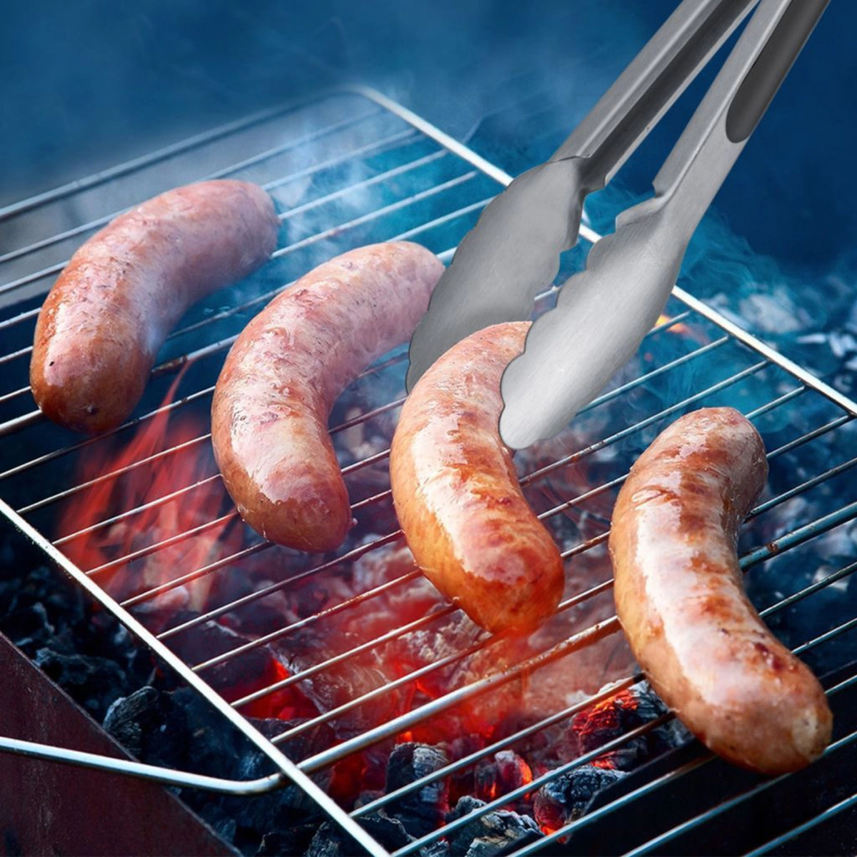 Good Grips Set Grillzange und -Wender in Silber präsentiert im Onlineshop von KAQTU Design AG. Grillzubehör ist von OXO
