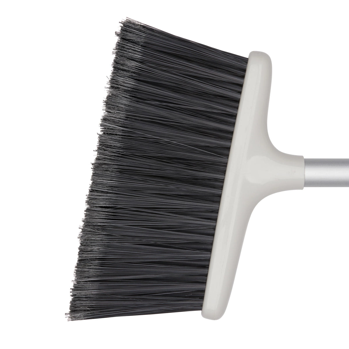 Wischer Set gross mit ausziehbarem Besen von OXO in Weiss, Besen aus Aluminium