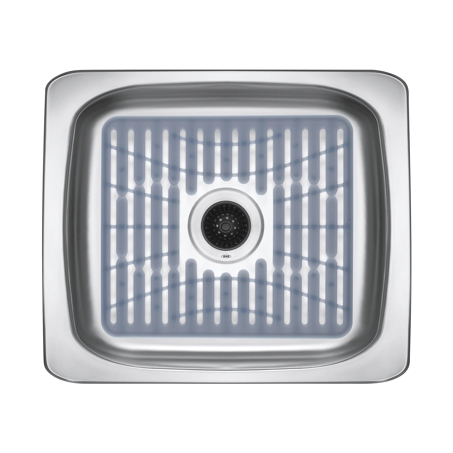 Silicone sink mat, gray, small, 32x28 cm