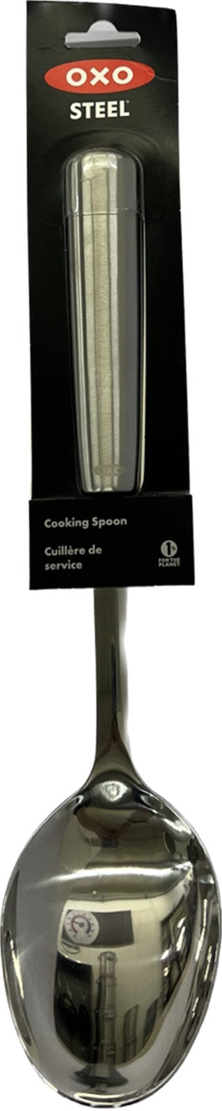 Der 30cm OXO GG STL Löffel vereint Edelstahl-Stabilität mit Polypropylen-Komfort. Ergonomisch, hitzebeständig, spülmaschinenfest.