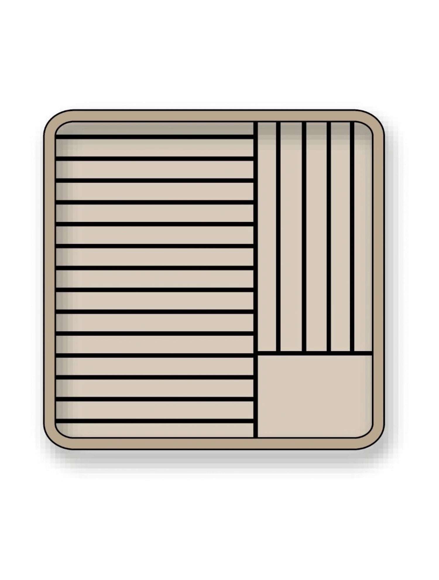 Dì a Basket chiuso da D25 a 28 cm H max 2,5 cm per 20teller