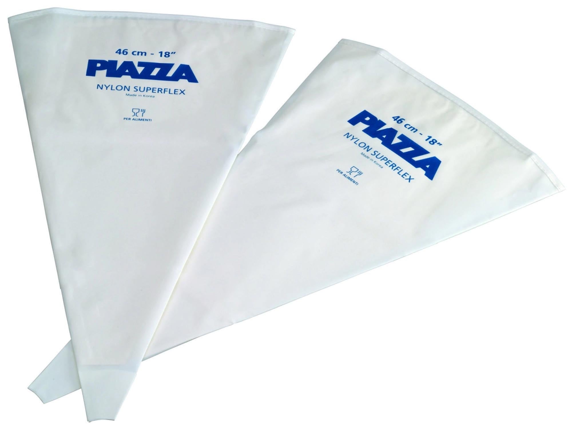 Das 2er Set Spritzbeutel 46cm von Piazza: langlebiges Nylon, präzise Handhabung, ideal für grosse Mengen und kreative Dekorationen.