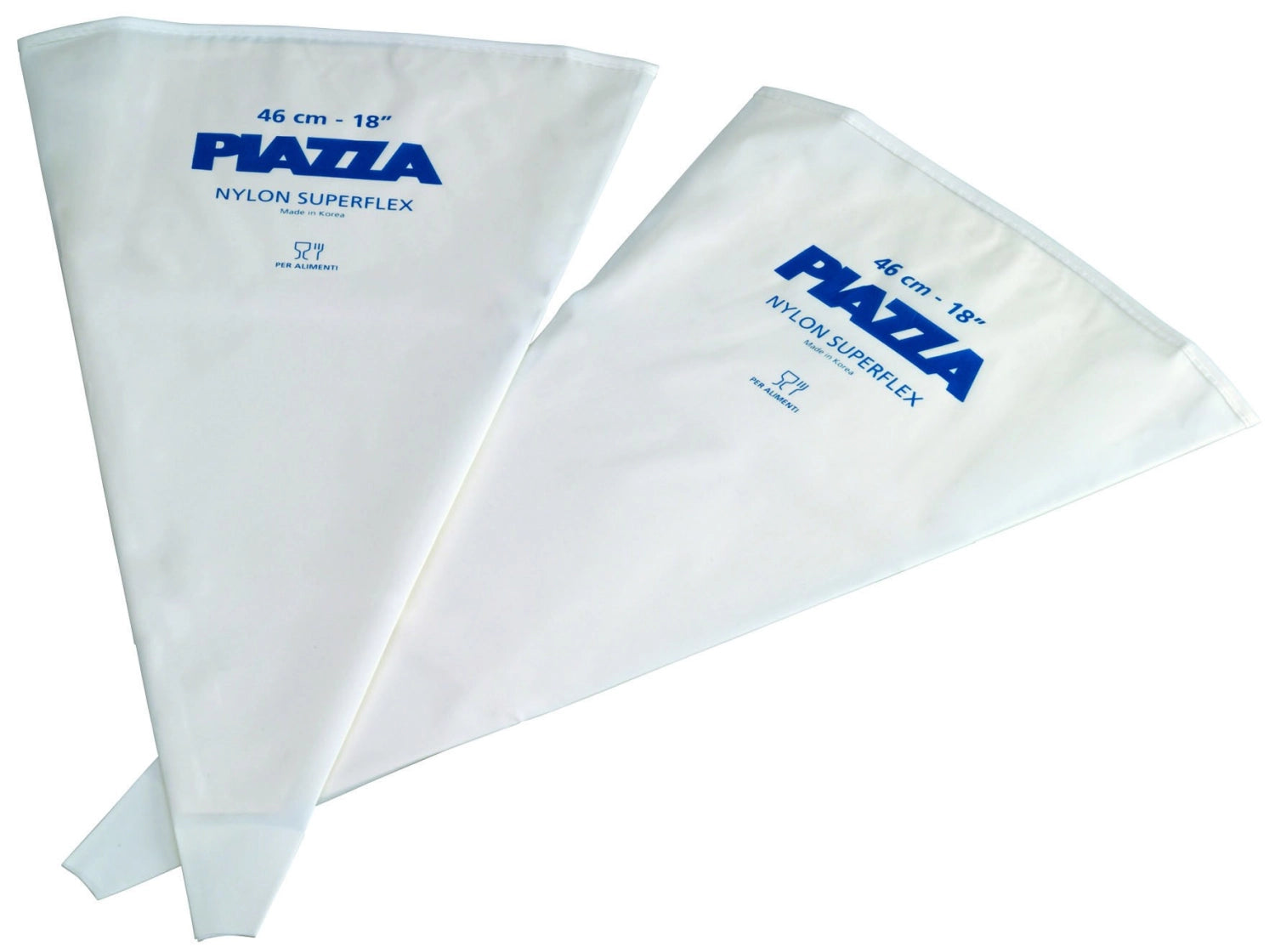 Hochwertiges 2er Set Spritzbeutel von Piazza, 46 cm, ideal für präzises Dekorieren von Torten und Füllen von Desserts.