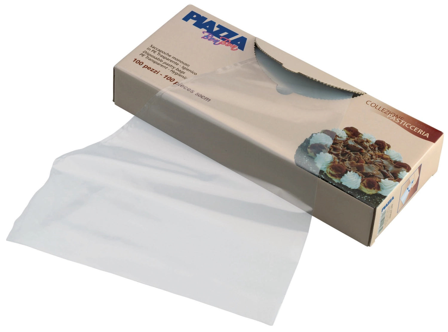 Rotolo di sacchetti di tubazioni usa e getta di 100 pezzi