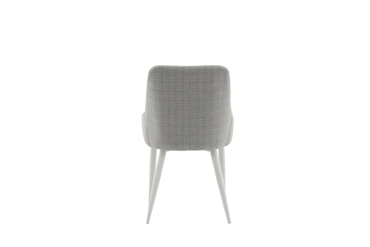 Plaza Stuhl in Hellgrau / Weiss präsentiert im Onlineshop von KAQTU Design AG. Stuhl ist von Venture Home