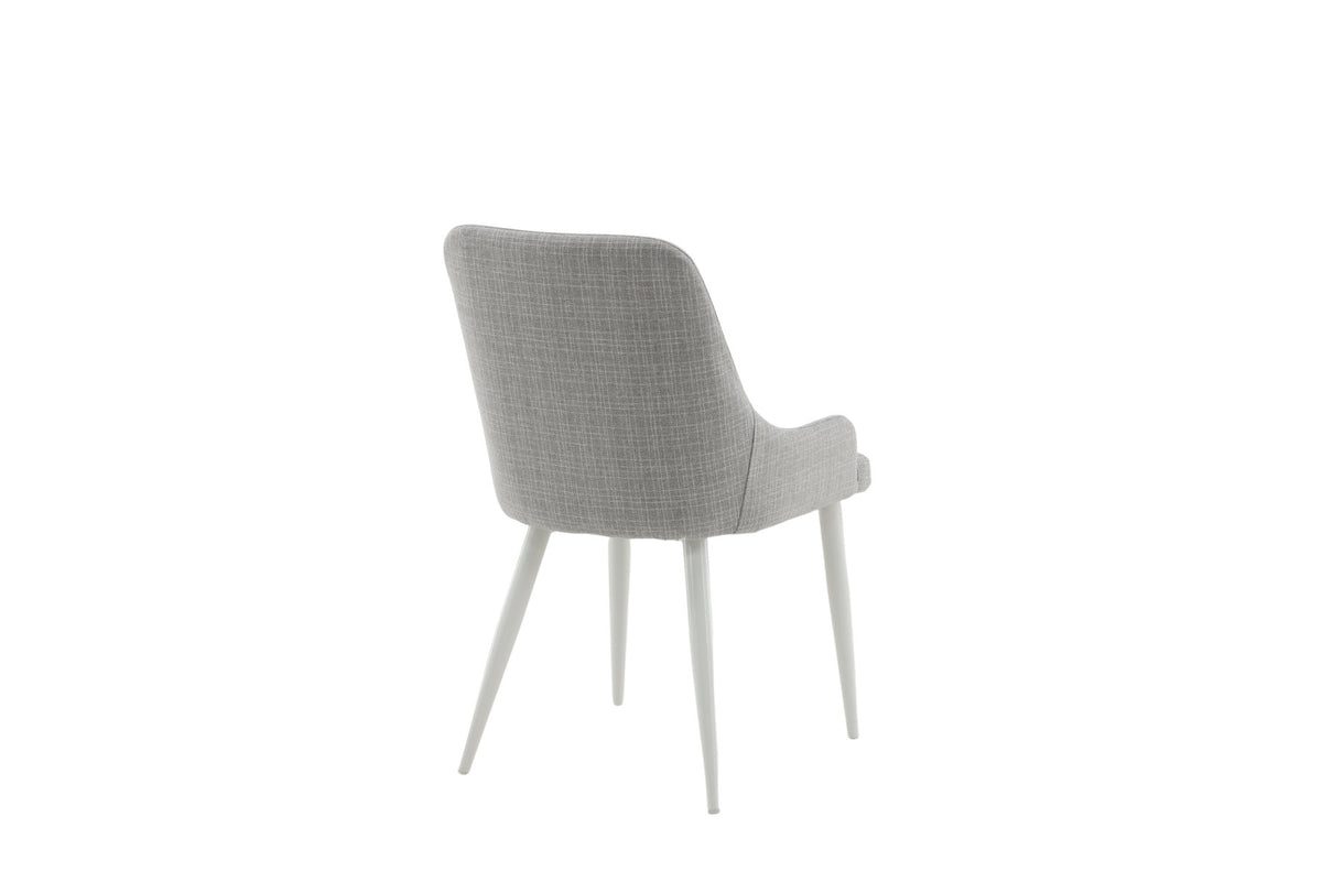 Plaza Stuhl in Hellgrau / Weiss präsentiert im Onlineshop von KAQTU Design AG. Stuhl ist von Venture Home