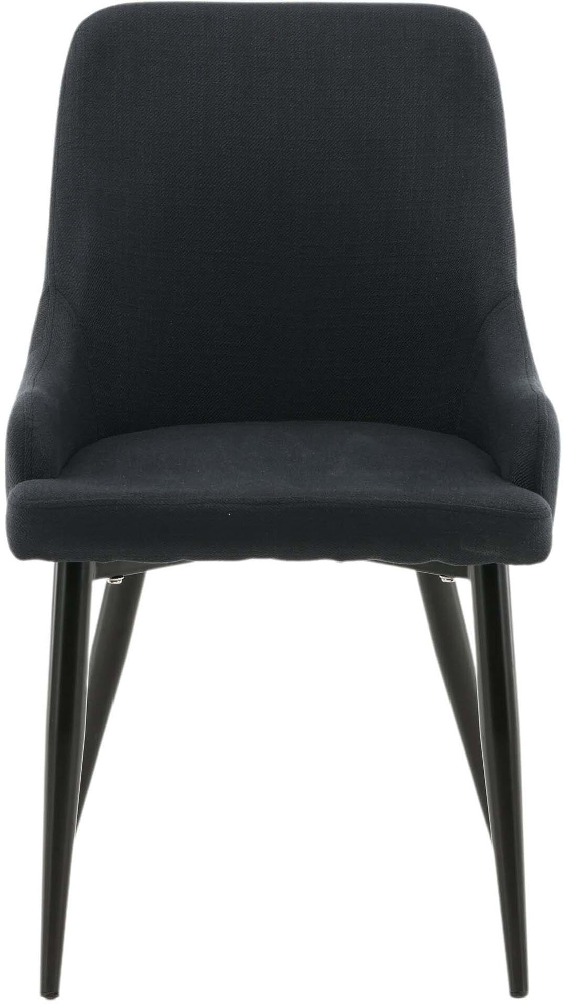 Entdecken Sie den Plaza Stuhl von Venture Home: Elegante Esszimmerstühle mit modernem Metallrahmen und weicher, grauer Polsterung für höchsten Sitzkomfort.