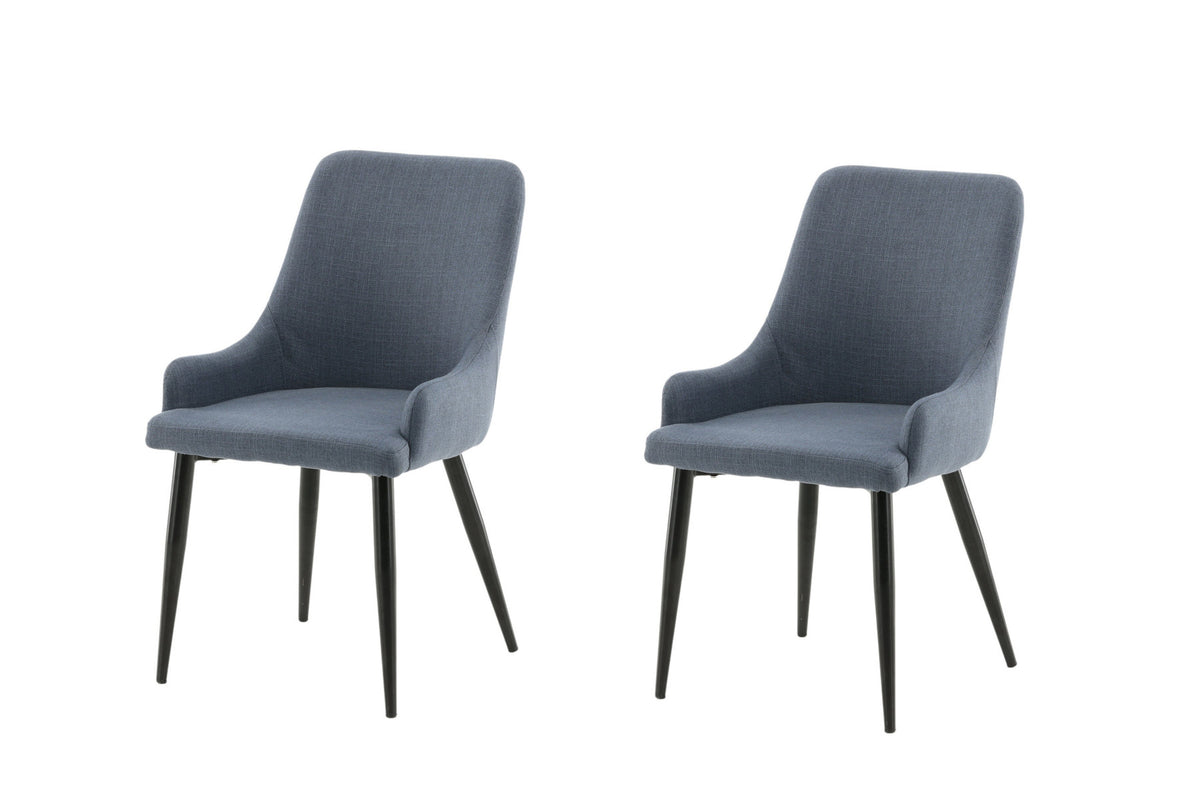 Plaza Stuhl in Blau / Schwarz präsentiert im Onlineshop von KAQTU Design AG. Stuhl ist von Venture Home