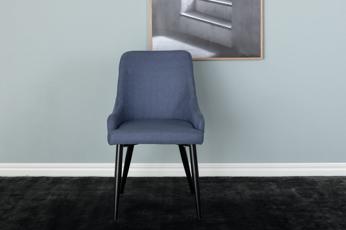 Plaza Stuhl in Blau / Schwarz präsentiert im Onlineshop von KAQTU Design AG. Stuhl ist von Venture Home