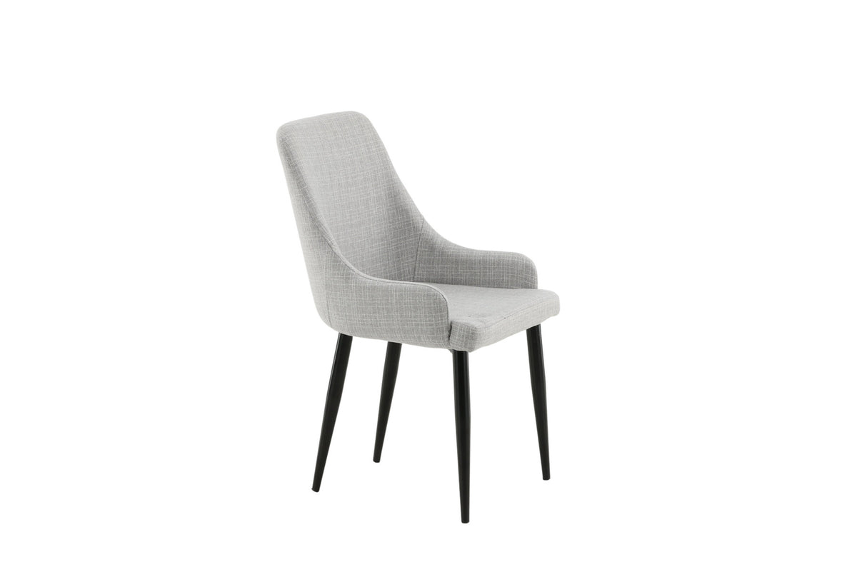 Plaza Stuhl in Hellgrau / Schwarz präsentiert im Onlineshop von KAQTU Design AG. Stuhl ist von Venture Home