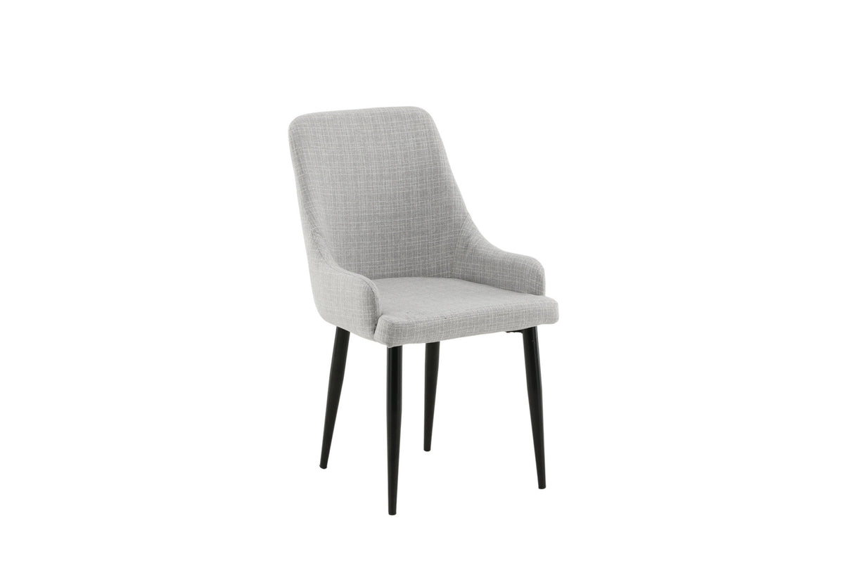 Plaza Stuhl in Hellgrau / Schwarz präsentiert im Onlineshop von KAQTU Design AG. Stuhl ist von Venture Home
