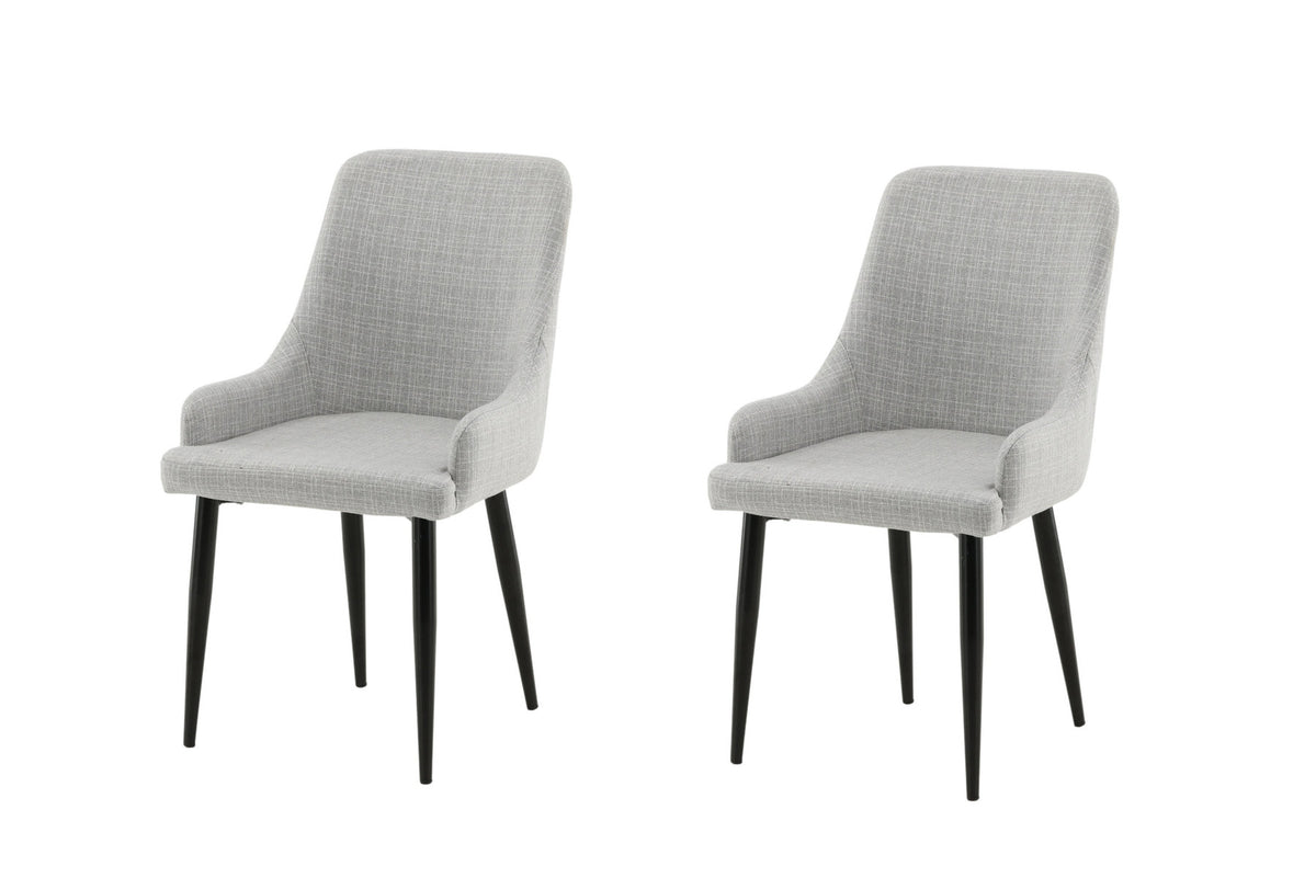 Plaza Stuhl in Hellgrau / Schwarz präsentiert im Onlineshop von KAQTU Design AG. Stuhl ist von Venture Home