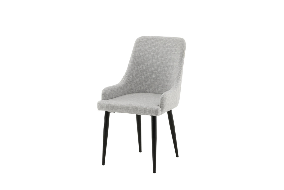 Plaza Stuhl in Hellgrau / Schwarz präsentiert im Onlineshop von KAQTU Design AG. Stuhl ist von Venture Home