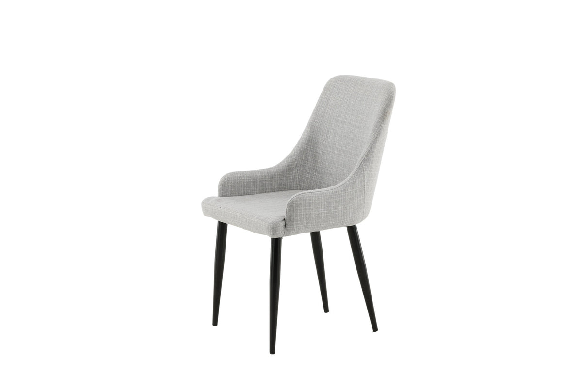 Plaza Stuhl in Hellgrau / Schwarz präsentiert im Onlineshop von KAQTU Design AG. Stuhl ist von Venture Home