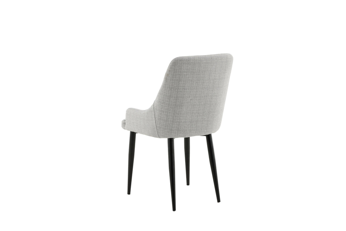 Plaza Stuhl in Hellgrau / Schwarz präsentiert im Onlineshop von KAQTU Design AG. Stuhl ist von Venture Home