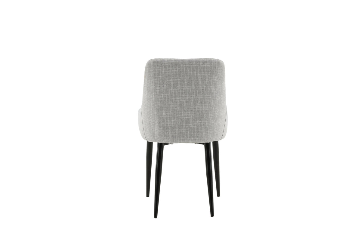Plaza Stuhl in Hellgrau / Schwarz präsentiert im Onlineshop von KAQTU Design AG. Stuhl ist von Venture Home
