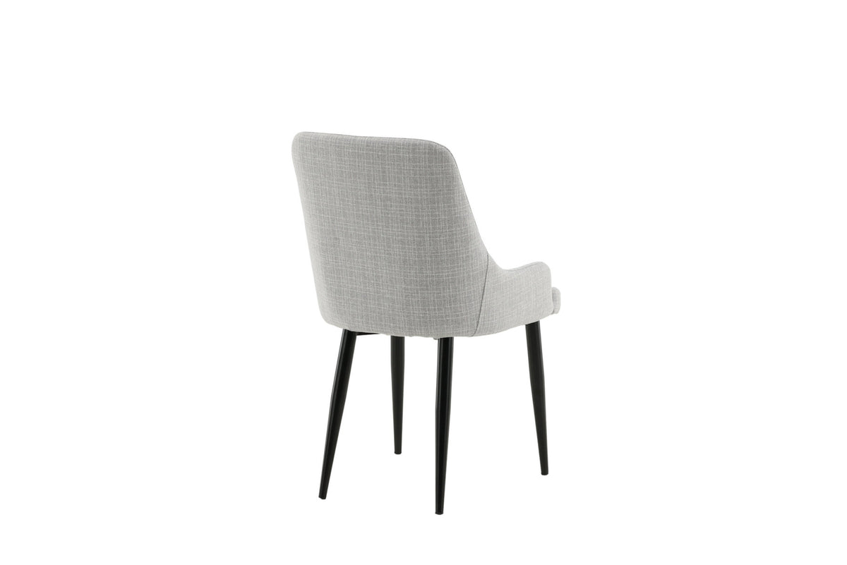 Plaza Stuhl in Hellgrau / Schwarz präsentiert im Onlineshop von KAQTU Design AG. Stuhl ist von Venture Home