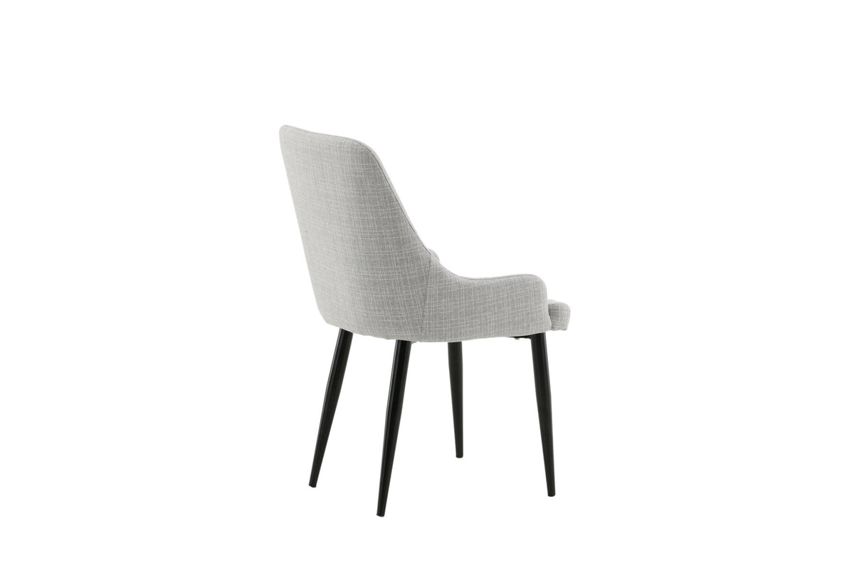 Plaza Stuhl in Hellgrau / Schwarz präsentiert im Onlineshop von KAQTU Design AG. Stuhl ist von Venture Home